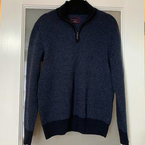 UNTUCKit Belguardo Birdseye Quarter Zip Pullover Sweater
